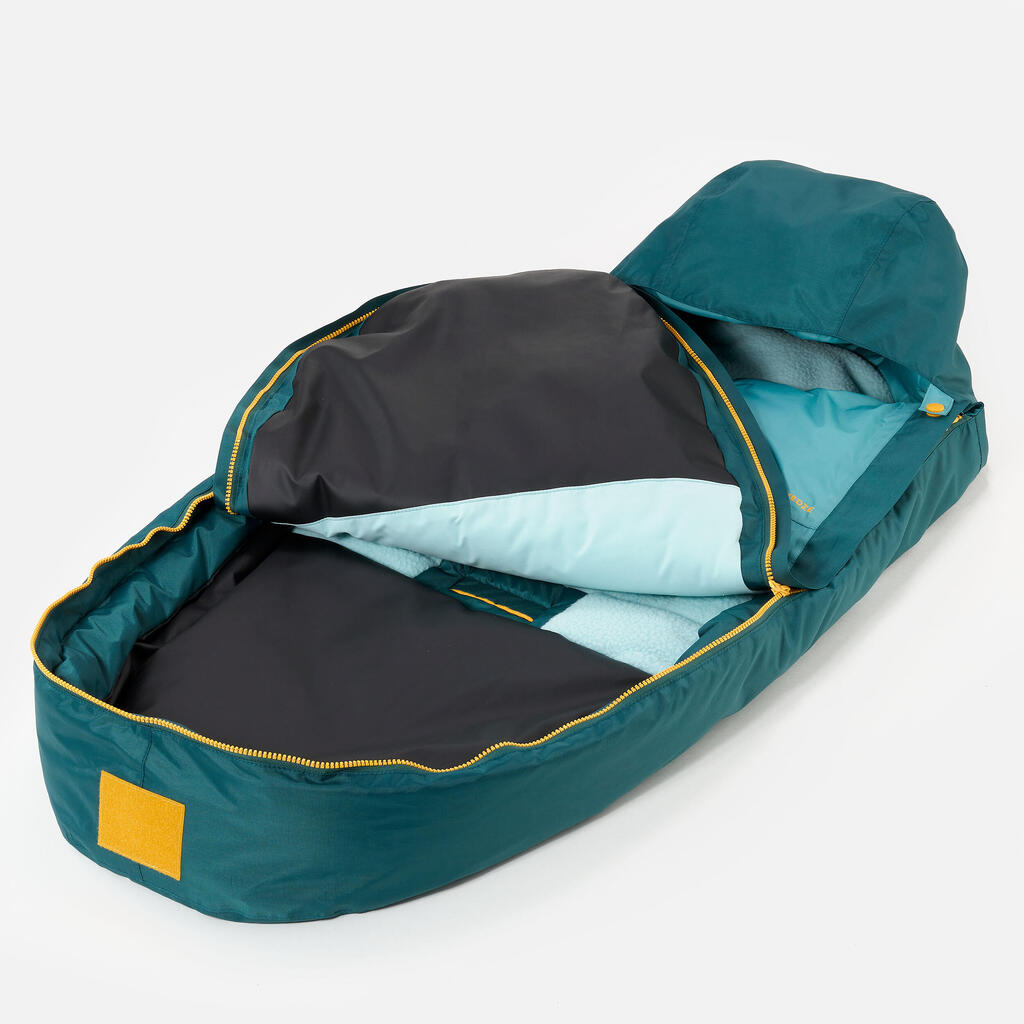 Very Warm Waterproof Adjustable -25°C Baby Footmuff - Turquoise